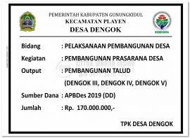 Pembangunan Talud juga dimulai