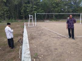 Surfey Lokasi Pembuatan Penerangan Lapangan Bola volly