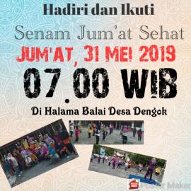 Besok Senam Jum'at Sehat bareng Lansia