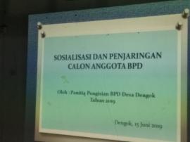 Penjaringan dan Pengisian Anggota BPD Dapil 1