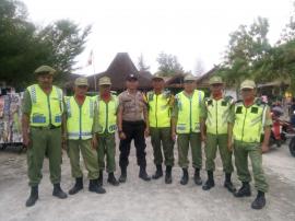 Linmas Dengok Pengamanan Peringatan Hari Anak Nasional