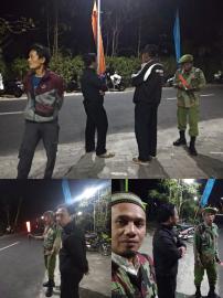 Linmas Dengok Giat Pengamanan di Lokasi Orang Meninggal