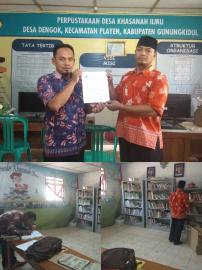 Perjanjian Kesepakatan Perpustakaan Khasanah Ilmu Dengok dengan MA Al Ianah Playen 