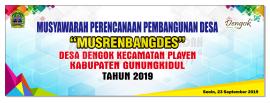 Senin, 23 September 2019 jadual musrenbangdes