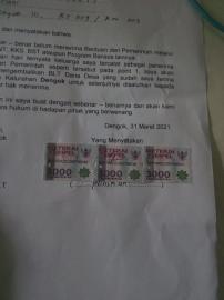 Surat Pernyataan BLT DD