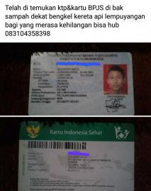 Info Penemuan KTP Warga D VI