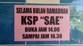 Layanan KSP SAE Dengok Selama Bulan Ramadhan