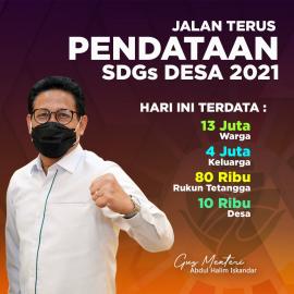 Pendataan SDGs berjalan terus