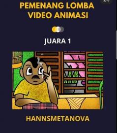 Hanna Muthmaianah Warga Dengok Juara Lomba Film Animasi