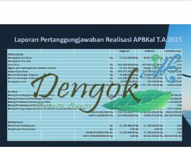 SILPA 2021 (Laporan Pertanggungjawaban Realisasi APBKal T.A 2021)