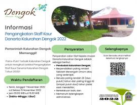 Pengumuman pengisian Staff