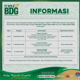 INFORMASI BANK BDG