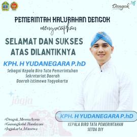 Selamat dan Sukses atas Dilantiknya KPH.H Yudanegara, P. hD