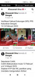 PPS Dengok Verfal Dukungan DPD