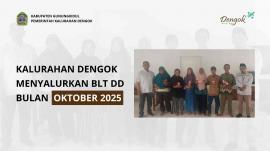 Kalurahan Dengok Salurkan BLT Dana Desa Bulan Oktober 2025 kepada 8 Penerima Manfaat